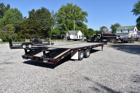 Used 2024 Golden Trailers 25+5 10K Flatbed Trailer