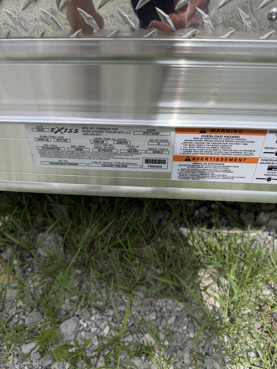 New 2026 Exiss Trailers STC 716 BP Stock / Stock Combo Trailer