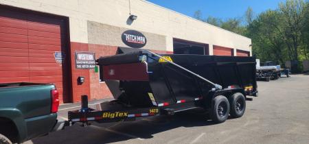 New 7 x 16 Big Tex Low Pro 14TD X-SERIES 4' High Sides Telescopic Dump Trailer 15.4K****7 Gauge Floor