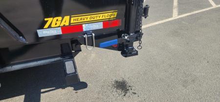 New 7 x 16 Big Tex Low Pro 14TD X-SERIES 4' High Sides Telescopic Dump Trailer 15.4K****7 Gauge Floor