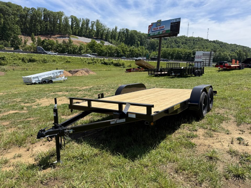 New 2026 P & T Trailers 7K 14+2 CARHAULER WOOD Car Hauler