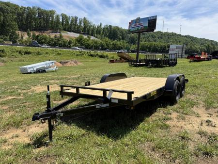 New 2026 P & T Trailers 7K 14+2 CARHAULER WOOD Car Hauler