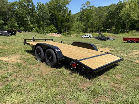 New 2026 P & T Trailers 7K 14+2 CARHAULER WOOD Car Hauler