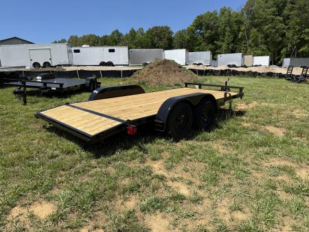 New 2026 P & T Trailers 7K 14+2 CARHAULER WOOD Car Hauler
