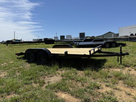 New 2026 P & T Trailers 7K 14+2 CARHAULER WOOD Car Hauler