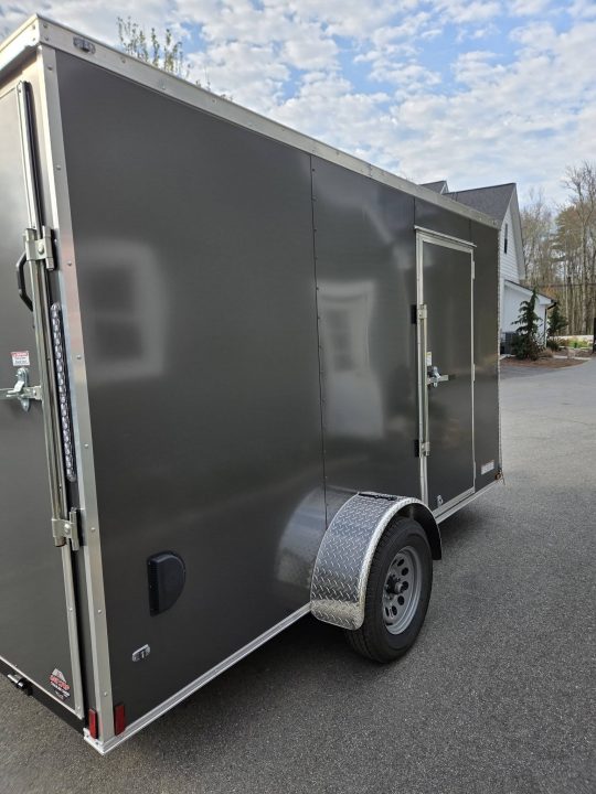 New 2026 Anvil 6x12 Cargo trailer rear ramp Charcoal Cargo / Enclosed Trailer