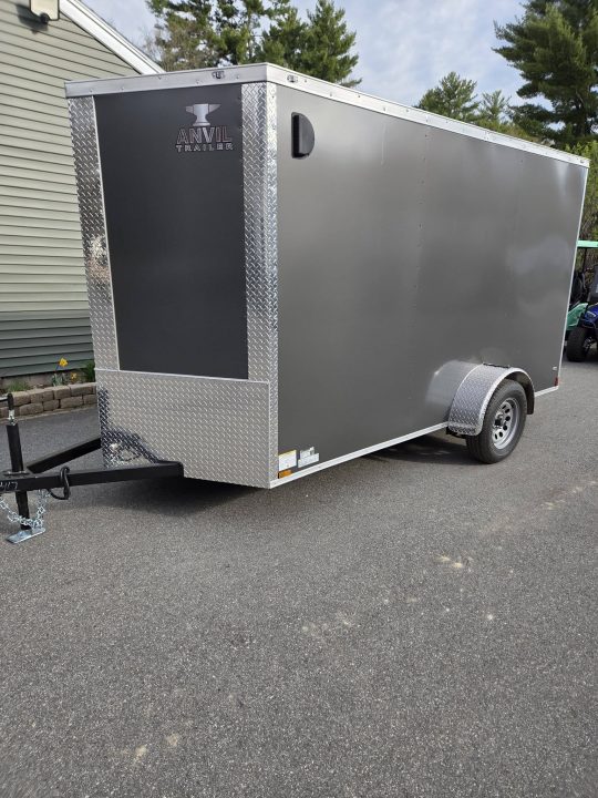 New 2026 Anvil 6x12 Cargo trailer rear ramp Charcoal Cargo / Enclosed Trailer
