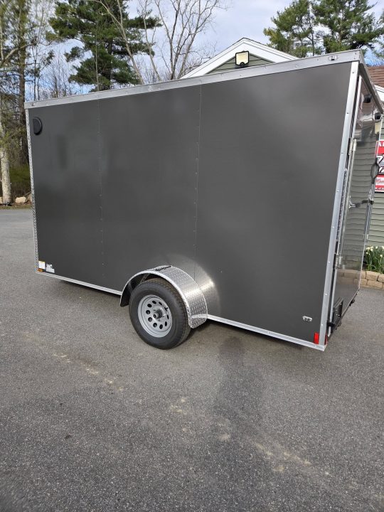 New 2026 Anvil 6x12 Cargo trailer rear ramp Charcoal Cargo / Enclosed Trailer