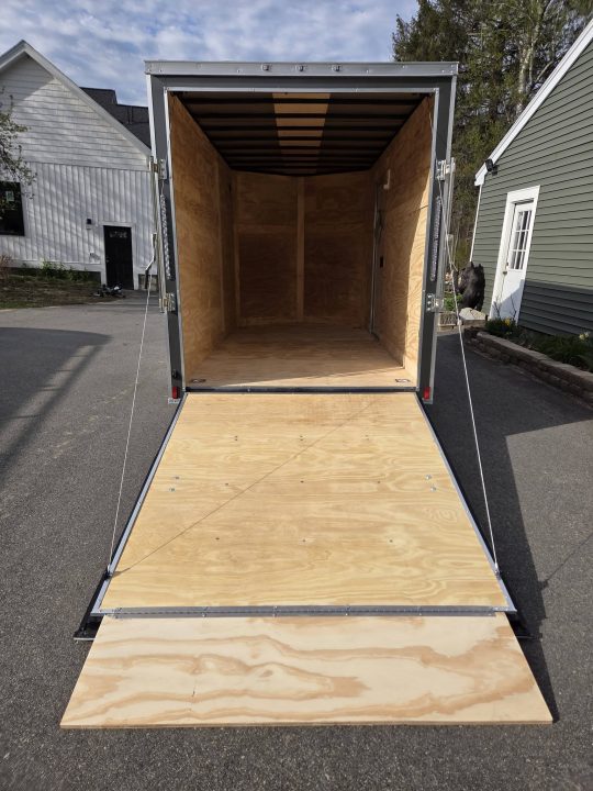 New 2026 Anvil 6x12 Cargo trailer rear ramp Charcoal Cargo / Enclosed Trailer