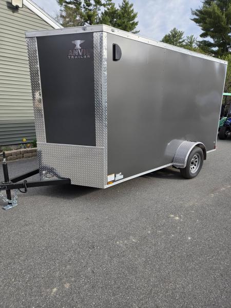 New 2026 Anvil 6x12 Cargo trailer rear ramp Charcoal Cargo / Enclosed Trailer