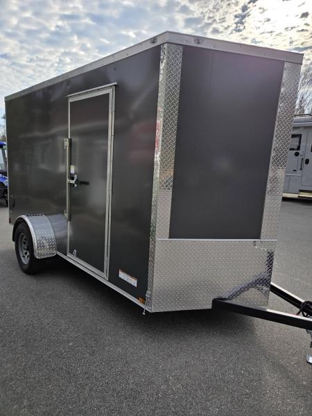 New 2026 Anvil 6x12 Cargo trailer rear ramp Charcoal Cargo / Enclosed Trailer