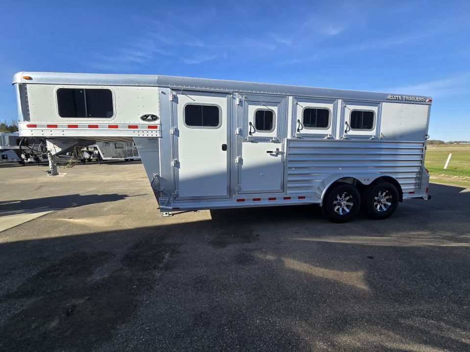 New 2026 Elite Mustang 3 Horse Trailer