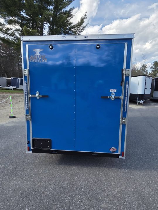 New 2026 Anvil 6X12 ENCLOSED CARGO TRIALER WITH REAR RAMP ELECTRIC BLUE Cargo / Enclosed Trailer