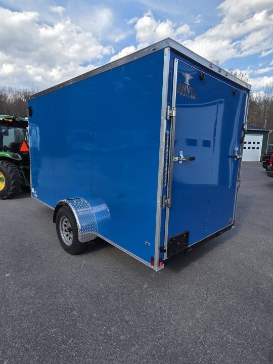 New 2026 Anvil 6X12 ENCLOSED CARGO TRIALER WITH REAR RAMP ELECTRIC BLUE Cargo / Enclosed Trailer