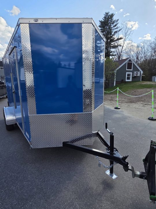 New 2026 Anvil 6X12 ENCLOSED CARGO TRIALER WITH REAR RAMP ELECTRIC BLUE Cargo / Enclosed Trailer