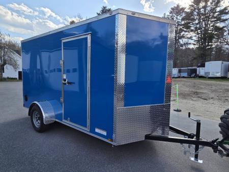 New 2026 Anvil 6X12 ENCLOSED CARGO TRIALER WITH REAR RAMP ELECTRIC BLUE Cargo / Enclosed Trailer