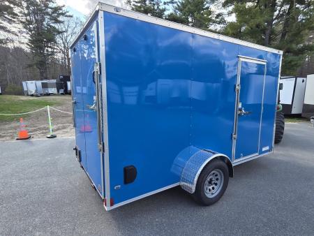 New 2026 Anvil 6X12 ENCLOSED CARGO TRIALER WITH REAR RAMP ELECTRIC BLUE Cargo / Enclosed Trailer