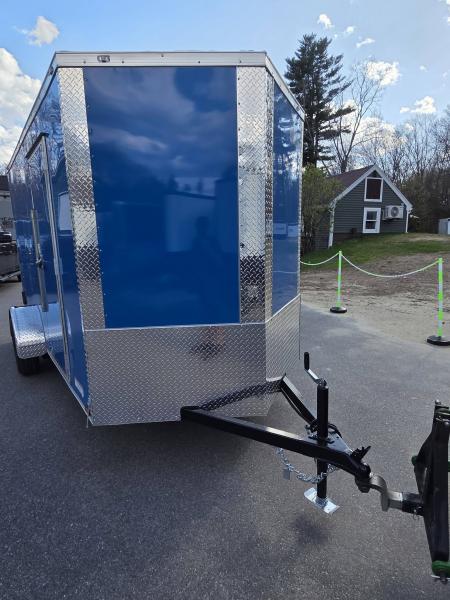 New 2026 Anvil 6X12 ENCLOSED CARGO TRIALER WITH REAR RAMP ELECTRIC BLUE Cargo / Enclosed Trailer