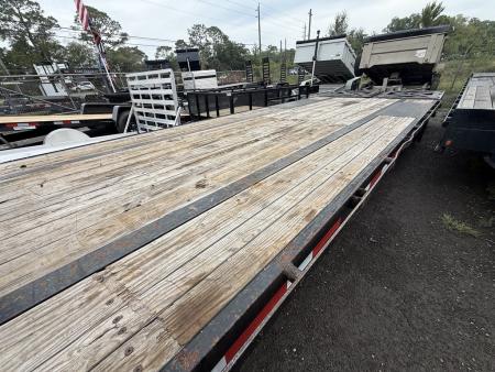 Consignment 2023 Anderson Manufacturing 8 x 24 Gooseneck Trailer Workhouse X-Series with Heavy Duty Ramps Equipment Trailer