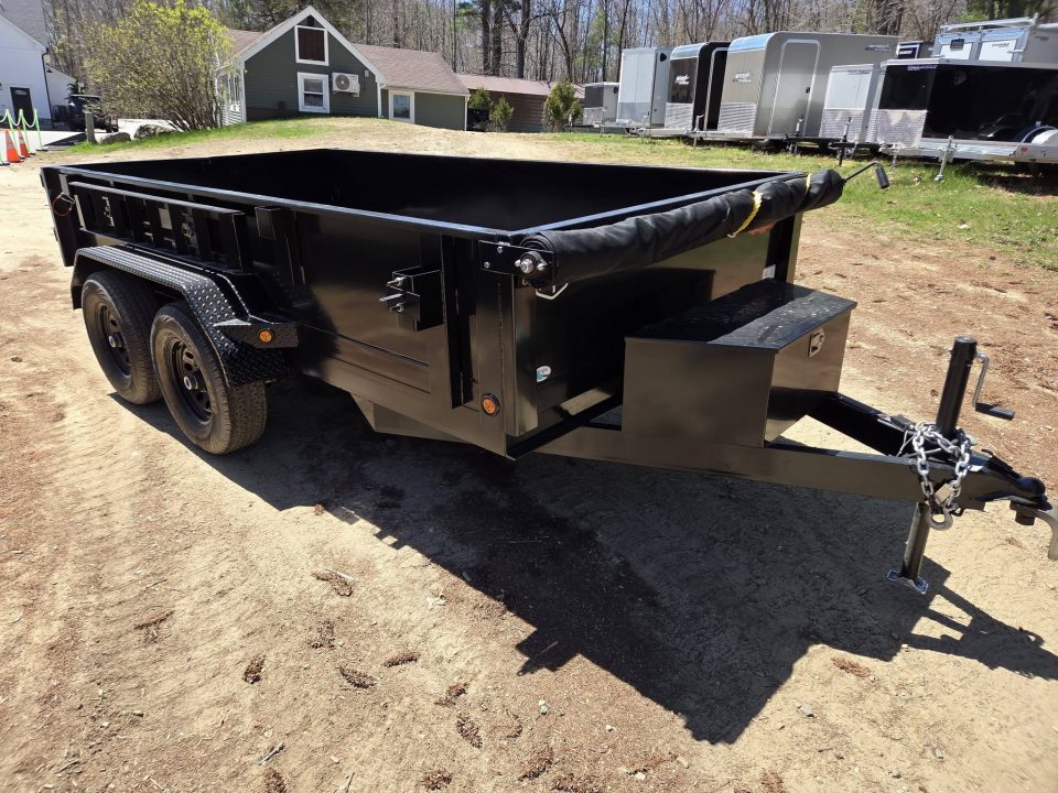New 2026 Force 6x10 9990lb gvwr dump trailer with tarp kit and spare tire Dump Trailer