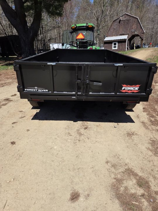 New 2026 Force 6x10 9990lb gvwr dump trailer with tarp kit and spare tire Dump Trailer