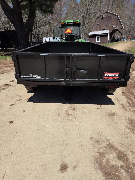 New 2026 Force 6x10 9990lb gvwr dump trailer with tarp kit and spare tire Dump Trailer