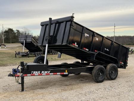 New 2026 Trail Maxx 83x14x3 Bumper Pull / TELESCOPIC / 14K GVWR Dump Trailer