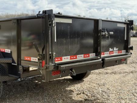 New 2026 Trail Maxx 83x14x2 Bumper Pull / Telescopic Hoist / 14 Ply Tires w/Spare / 14k GVWR Dump Trailer