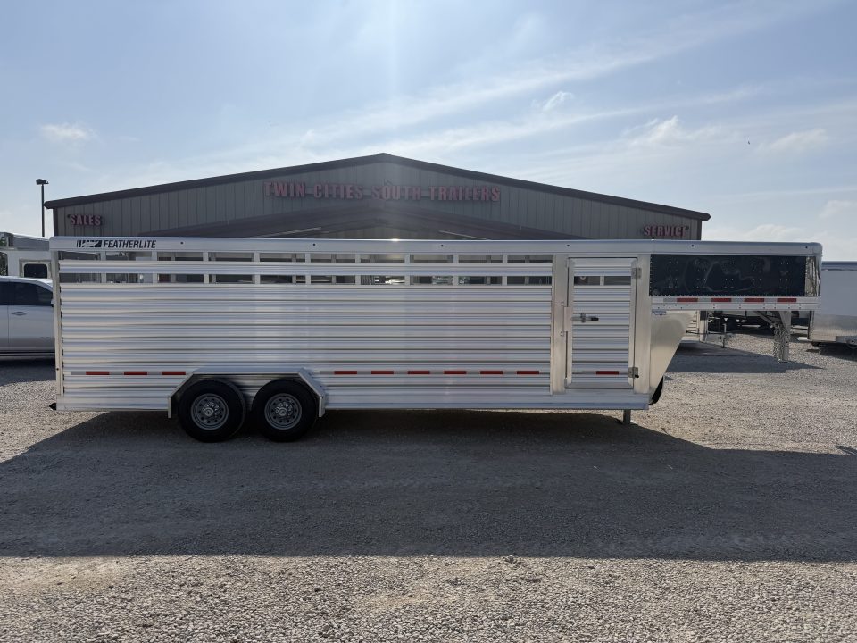 New 2026 Featherlite 24' Stock Trailer