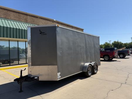 Used 2013 Lark USED TA2 7 X 16 TANDEM AXLE 7K ENCLOSED TRAILER W/ REAR RAMP DOOR Cargo / Enclosed Trailer