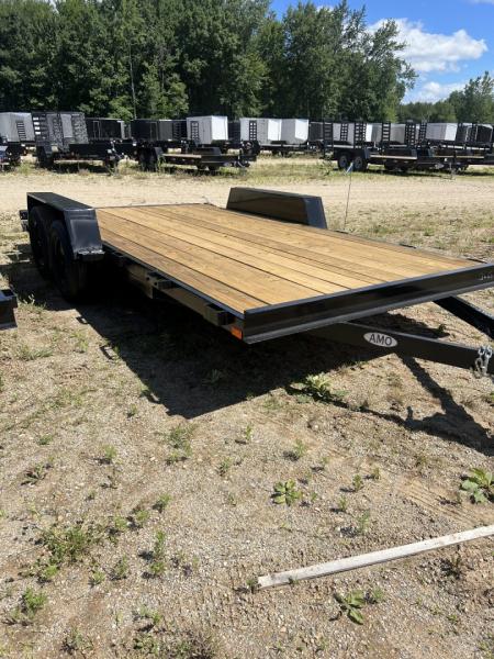 New 2026 AMO 18' 2 BRAKE CAR HAULER TRAILER