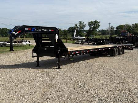New 2026 Load Trail GP 102X40 Flatbed Trailer / UNDER FRAME AND PIPE BRIDGE / 14 PLY TIRES / MAX RAMPS / WINCH PLATE / 25.9K GVWR