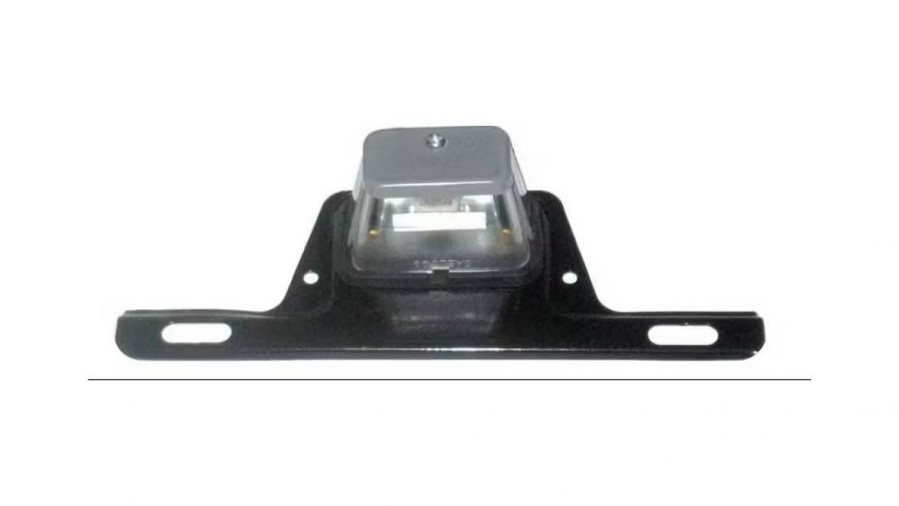 New 2025 ALLPRO - ALLPRO DISTRIBUTING Incandescent License Light - Grey Plastic with Clear Lens & Bracket - 2 Wire
