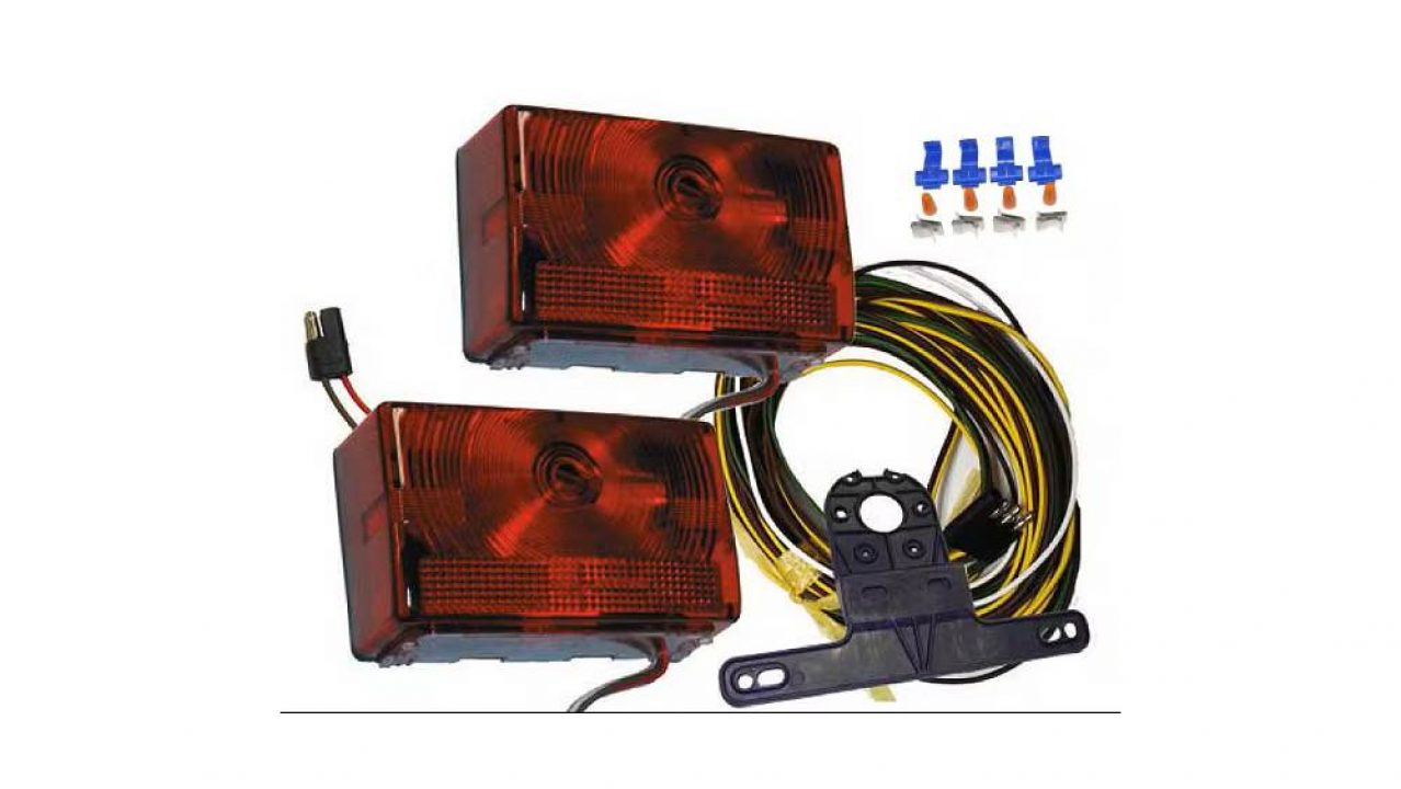 New 2025 Incandescent Low Profile Stop/Turn/Tail Light Kit | Over 80" Trailer Lighting Kit