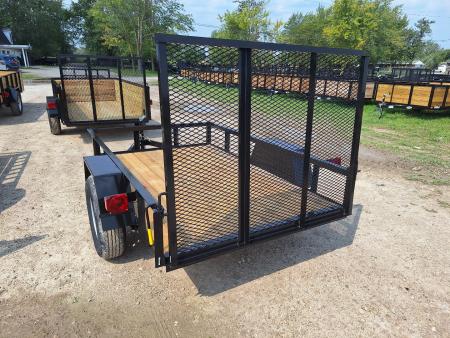 New 2025 AMO 5x8 Lowside Landscape Trailer