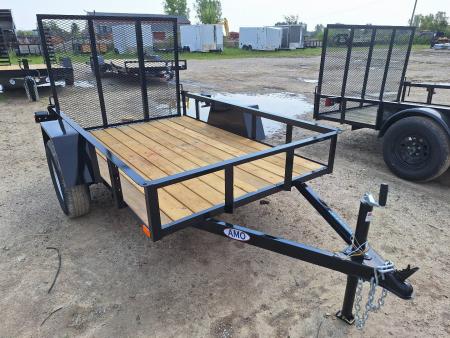 New 2025 AMO 5x8 Lowside Landscape Trailer