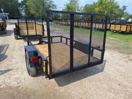 New 2025 AMO 5x8 Lowside Landscape Trailer