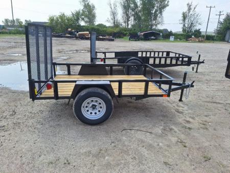 New 2025 AMO 5x8 Lowside Landscape Trailer