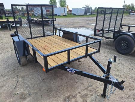 New 2025 AMO 5x8 Lowside Landscape Trailer
