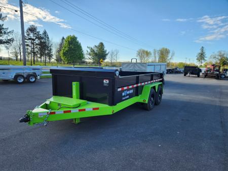 New 2026 BWISE DLP15 82x14 15K Tandem Axle Dump Trailer