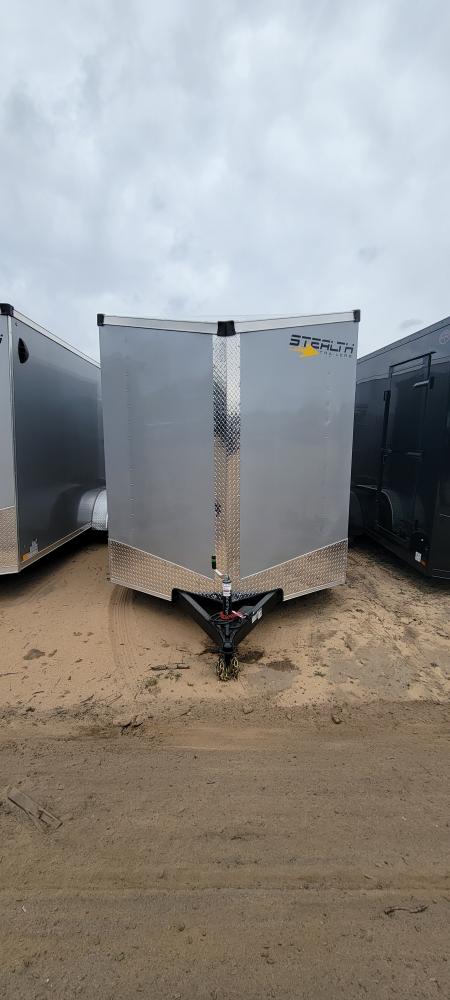 New 2025 Stealth Trailers 7x16 SILVER w/ramp 6ft 6in Cargo / Enclosed Trailer