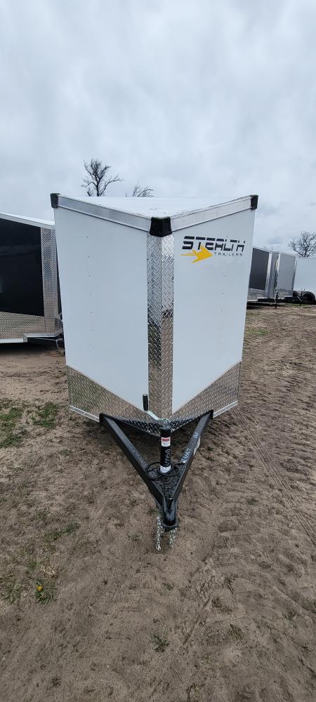 New 2026 Stealth Trailers 5X10 W/RAMP WHITE Cargo / Enclosed Trailer