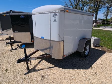 Used 2012 Atlas 5 X 8 Enclosed Cargo with Barn Doors and 2,990 lb. GVWR