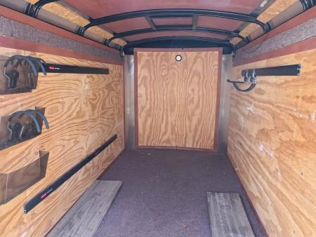 Used 2012 Atlas 5 X 8 Enclosed Cargo with Barn Doors and 2,990 lb. GVWR