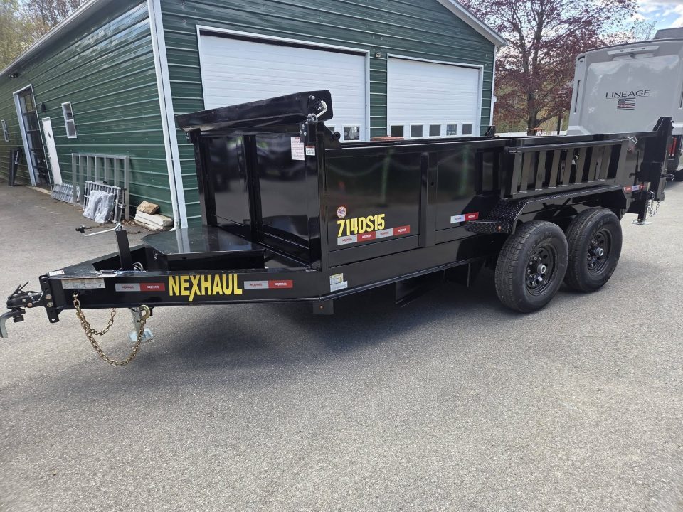 New 2026 Nexhaul 7x14 dual piston dump trailer wit tarp kit Dump Trailer 14,000lb gvwr