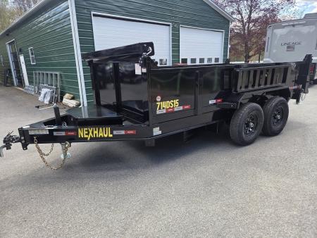New 2026 Nexhaul 7x14 dual piston dump trailer wit tarp kit Dump Trailer 14,000lb gvwr