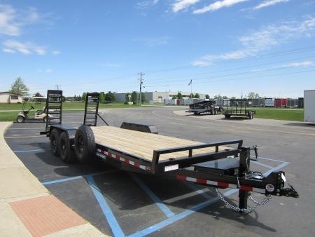 New 2026 Sure-Trac 7 x 20 (18+2) ST-ET8220-140 Equipment Trailer 14K / Spare Tire / Tool Box