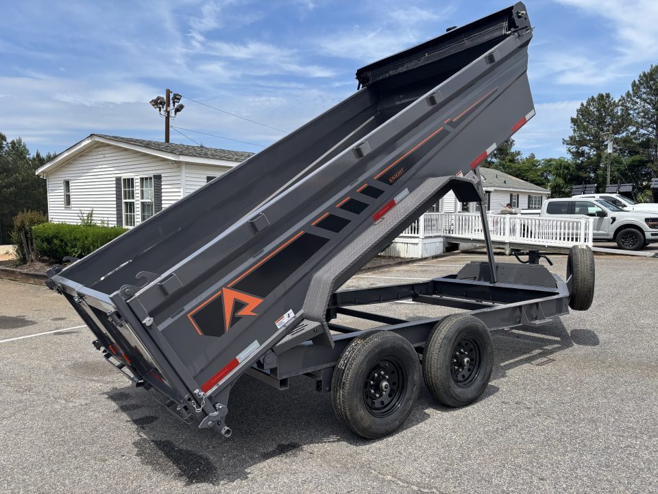 New 2026 RawMaxx GDX KNIGHT 83X14 HIGH SIDE TELESCOPIC CYLINDER 14K GVWR Dump Trailer