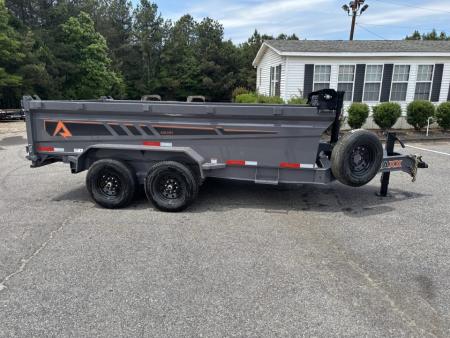 New 2026 RawMaxx GDX KNIGHT 83X14 HIGH SIDE TELESCOPIC CYLINDER 14K GVWR Dump Trailer