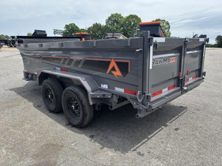 New 2026 RawMaxx GDX KNIGHT 83X14 HIGH SIDE TELESCOPIC CYLINDER 14K GVWR Dump Trailer
